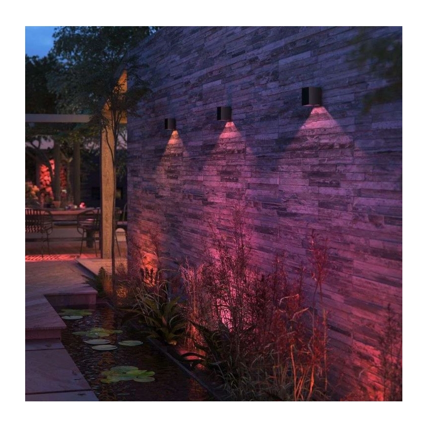 Philips - Dimmbare LED-RGBW-Außenwandleuchte Hue RESONATE LED/8W/230V 2000–6500K IP44