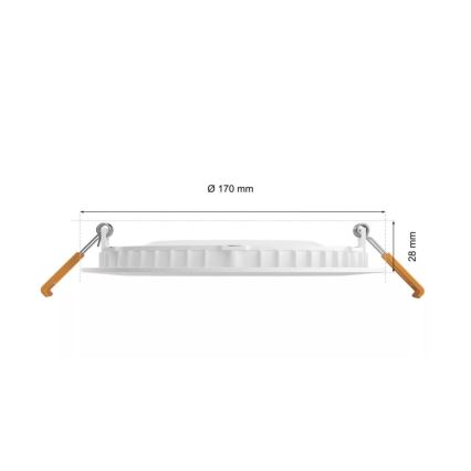 Philips - Dimmbare LED-RGBW-Einbauleuchte für Badezimmer Hue SLIM LED/12W/230V IP44 2200-6500K