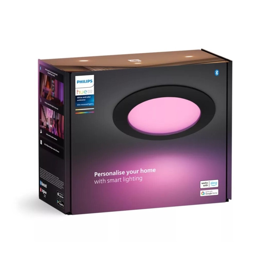 Philips - Dimmbare LED-RGBW-Einbauleuchte für Badezimmer Hue SLIM LED/12W/230V IP44 2200-6500K