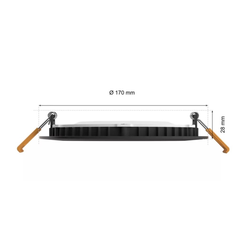 Philips - Dimmbare LED-RGBW-Einbauleuchte für Badezimmer Hue SLIM LED/12W/230V IP44 2200-6500K