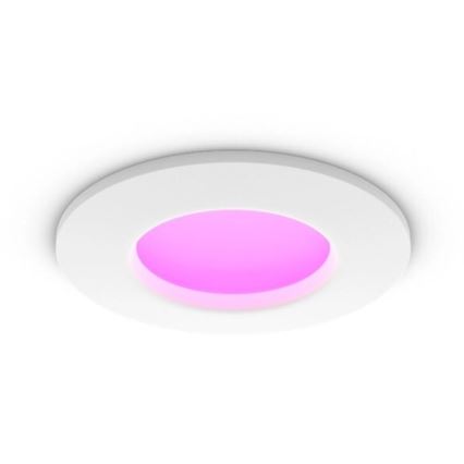 Philips - Dimmbare LED-RGBW-Einbauleuchte für Badezimmer Hue SLIM LED/8,3W/230V 2000-6500K IP44 weiß