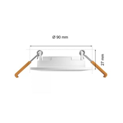 Philips - Dimmbare LED-RGBW-Einbauleuchte für Badezimmer Hue SLIM LED/8,3W/230V 2000-6500K IP44 weiß
