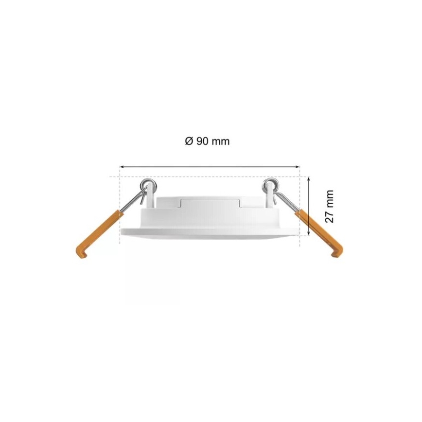 Philips - Dimmbare LED-RGBW-Einbauleuchte für Badezimmer Hue SLIM LED/8,3W/230V 2000-6500K IP44 weiß