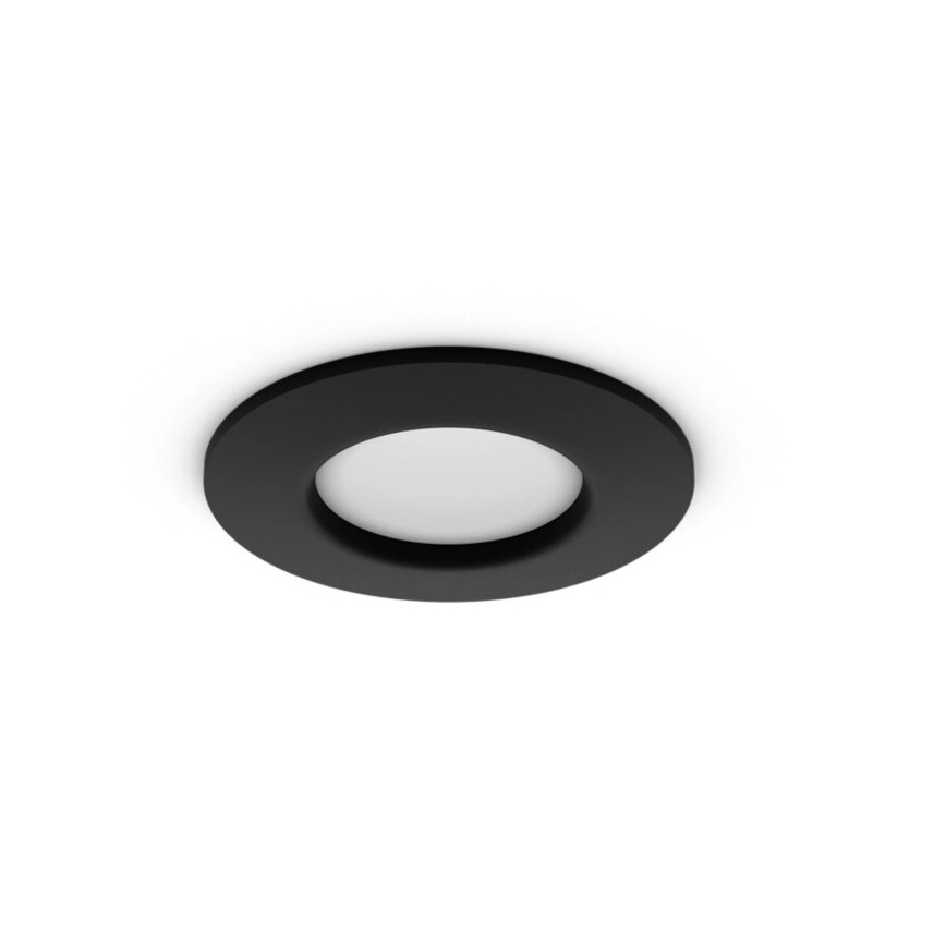 Philips - Dimmbare LED-RGBW-Einbauleuchte für Badezimmer Hue SLIM LED/8,3W/230V 2000-6500K IP44 schwarz