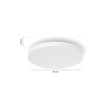 Philips - Dimmbare LED-RGBW-Deckenleuchte Hue DATURA LED/48W/230V 2000-6500K