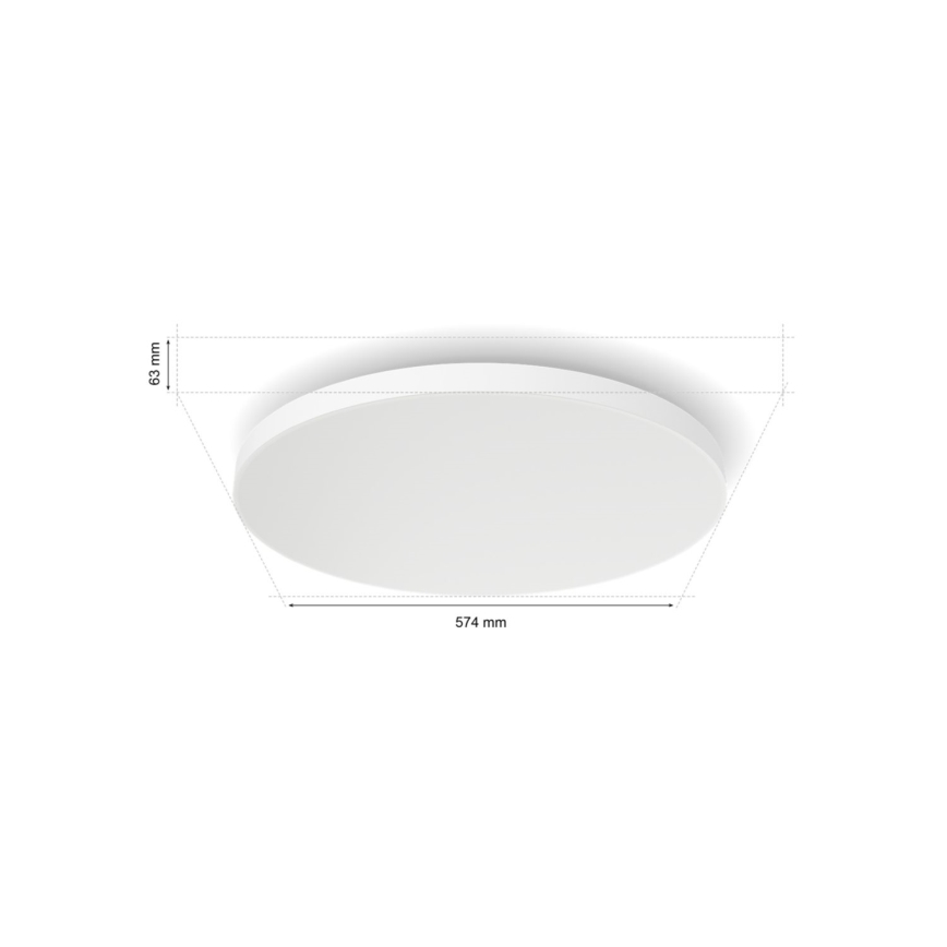Philips - Dimmbare LED-RGBW-Deckenleuchte Hue DATURA LED/67W/230V 2000-6500K