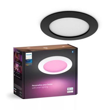 Philips - Dimmbare LED-RGBW-Einbauleuchte für Badezimmer Hue SLIM LED/12W/230V IP44 2200-6500K