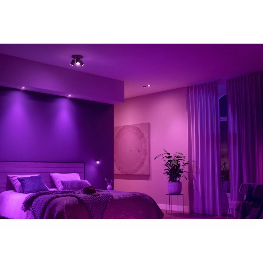 Philips - Dimmbare LED-RGBW-Einbauleuchte Hue CENTURA 1xGU10/4,2W/230V 2000-6500K