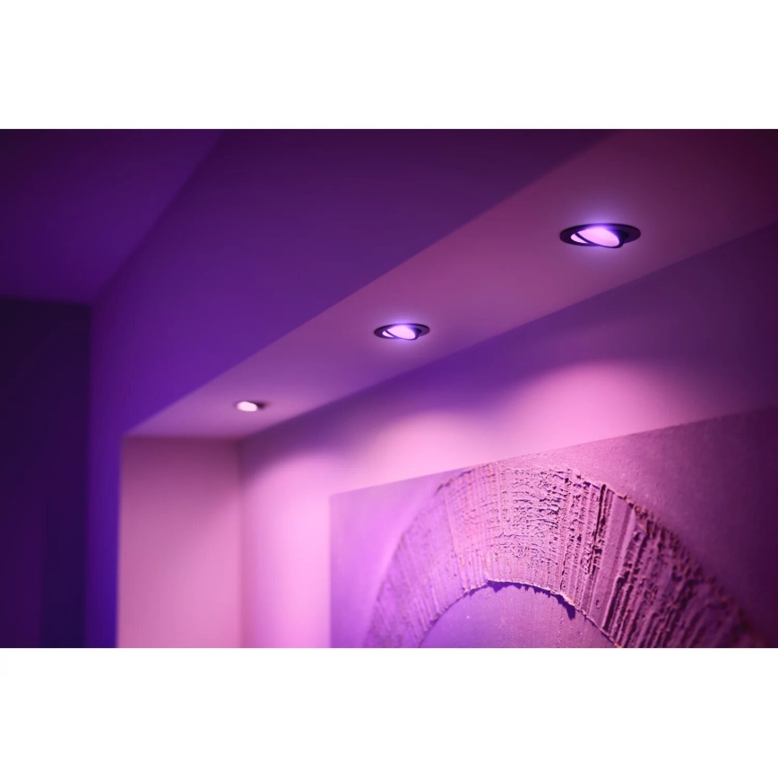 Philips - Dimmbare LED-RGBW-Einbauleuchte Hue CENTURA 1xGU10/4,2W/230V 2000-6500K
