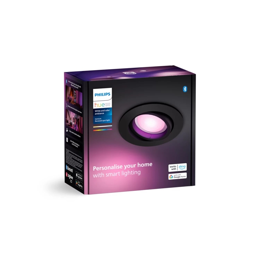 Philips - Dimmbare LED-RGBW-Einbauleuchte Hue CENTURA 1xGU10/4,2W/230V 2000-6500K