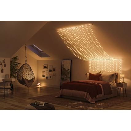 Philips - Dimmbare LED-RGBW-Kette für den Außenbereich HUE WHITE AND COLOR AMBIANCE 250xLED 24,4 m 2000-6500K IP54