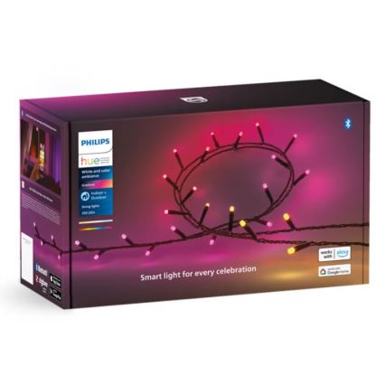 Philips - Dimmbare LED-RGBW-Kette für den Außenbereich HUE WHITE AND COLOR AMBIANCE 250xLED 24,4 m 2000-6500K IP54