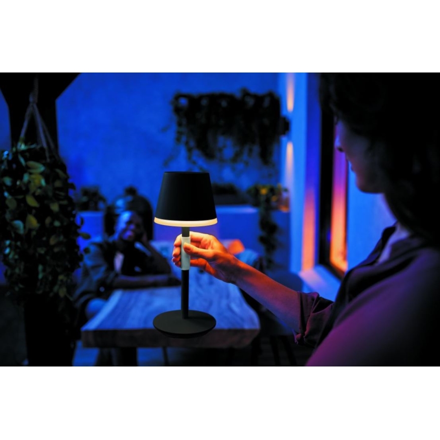 Philips – Dimmbare LED-RGBW-Außenleuchte mit Touch-Funktion Hue GO LED/6,2W/230V 2000-6500K IP54
