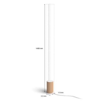 Philips – Dimmbare LED-RGBW-Stehleuchte Hue SIGNE LED/29W/230V 2000-6500K beige