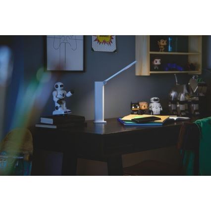 Philips - Dimmbare LED-Tischleuchte mit Touch-Funktion AMBER LED/5W/5V 1800 mAh weiß