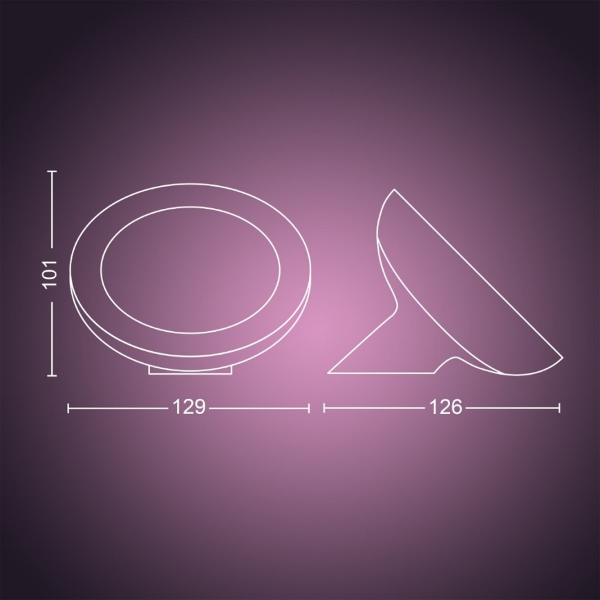 Philips - dimmbare RGB-LED-Tischlampe Hue BLOOM LED/7,1W/230V
