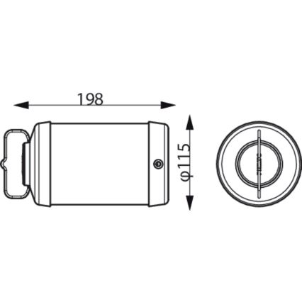 Philips - Dimmbare, tragbare LED-Leuchte CICERO LED/6W/5V 4000 mAh IP54