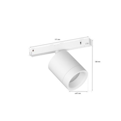 Philips - Dimmbarer LED RGB-Strahler für Schienensystem Hue PERIFO LED RGB/5,2W/24V 2000-6500K