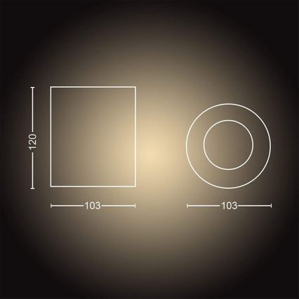 Philips - Dimmbarer LED-Strahler Hue PILLAR 1xGU10/4,2W/230V 2200-6500K + Fernbedienung schwarz