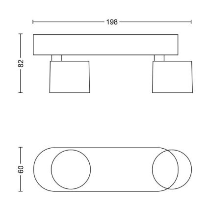 Philips - Dimmbarer LED-Strahler 2xLED/4,5W/230V