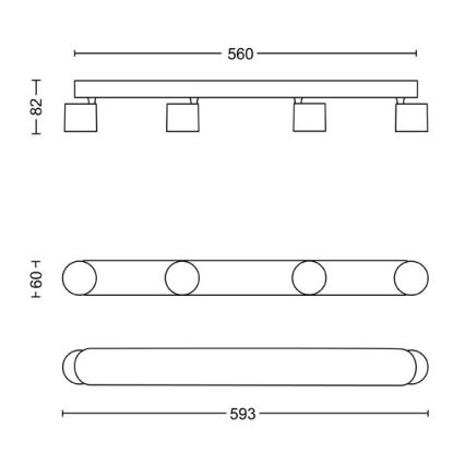 Philips - Dimmbarer LED-Strahler 4xLED/4,5W/230V