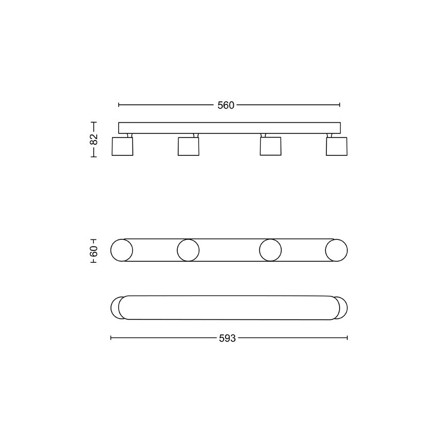 Philips - Dimmbarer LED-Strahler 4xLED/4,5W/230V