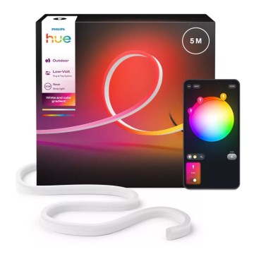 Philips - dimmbarer RGBW-LED-Außenstreifen Hue NEON 5m LED/30W/230V 2200-6500K IP67