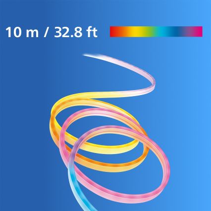 Philips - LED RGBIC Dimmbarer LED-Streifen SMART NEON FLEX 10m LED/45W/230V 2700-6500K Wi-Fi