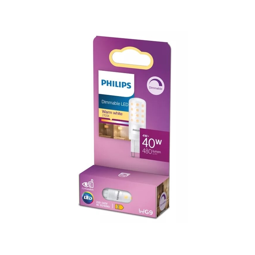 Philips dimmbares LED-G9-Leuchtmittel 4W/230V/2700K