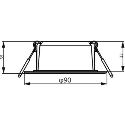 Philips - Einbauleuchte MESON LED/5,5W/230V 3000K