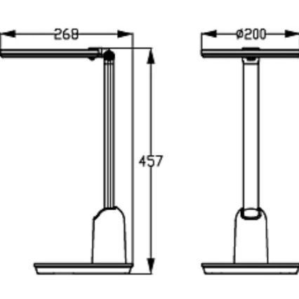 Philips - LED dimmbare Touch-Tischlampe EINSTEIN SCENE SWITCH LED/15W/230V 2800/4000/5100K CRI94