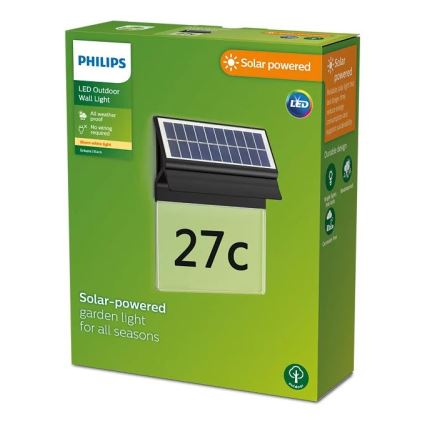 Philips - LED Solar-Hausnummer ENKARA LED/0,2W/3,7V 1800 mAh IP44
