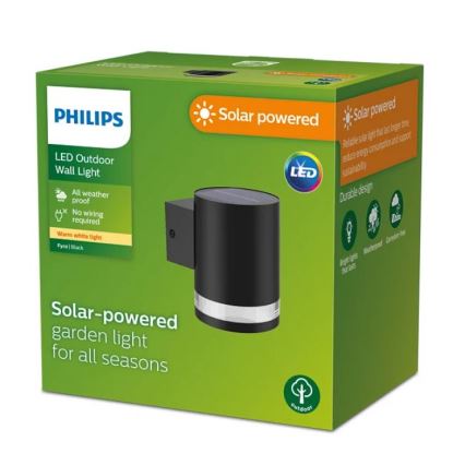 Philips - LED Solar-Wandleuchte FYCE LED/1,5W/3,7V 1200 mAh IP44