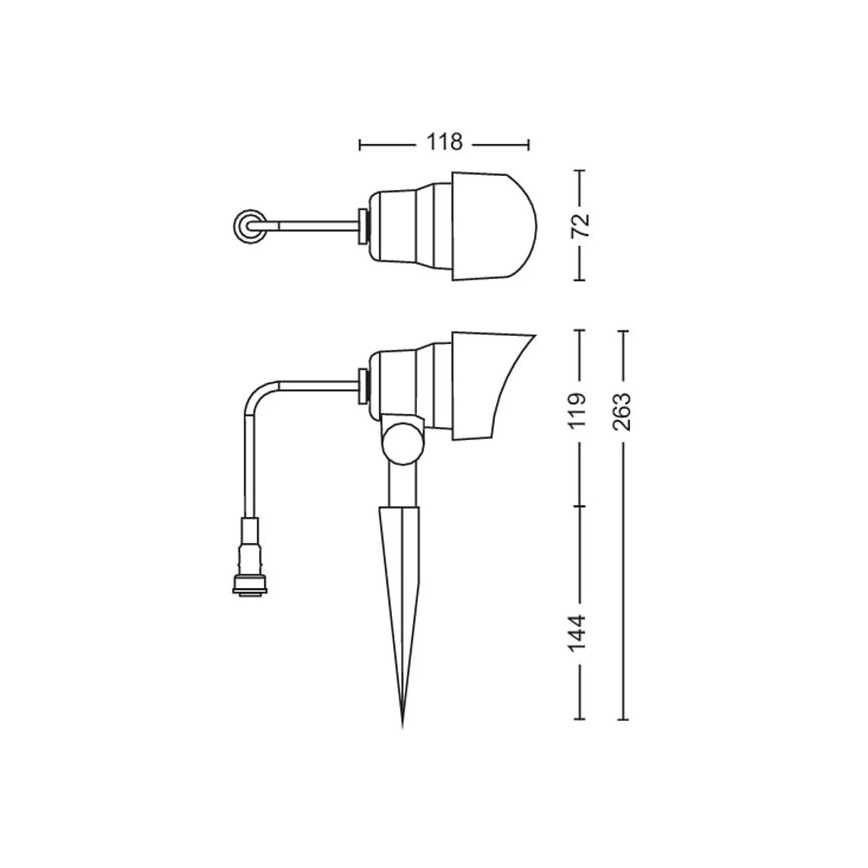 Philips - LED Außenstrahler LED/24W/230V 2700K IP44