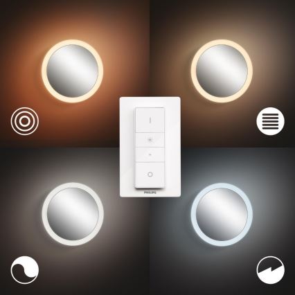 Philips - LED dimmbares Badezimmerspiegel Hue ADORE LED/27W/230V + Fernbedienung IP44