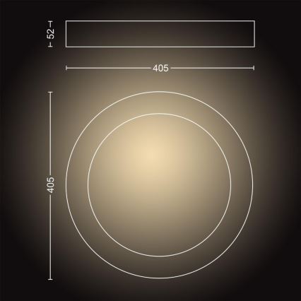 Philips - LED dimmbares Badezimmerleuchte Hue ADORE LED/40W/230V + Fernbedienung IP44