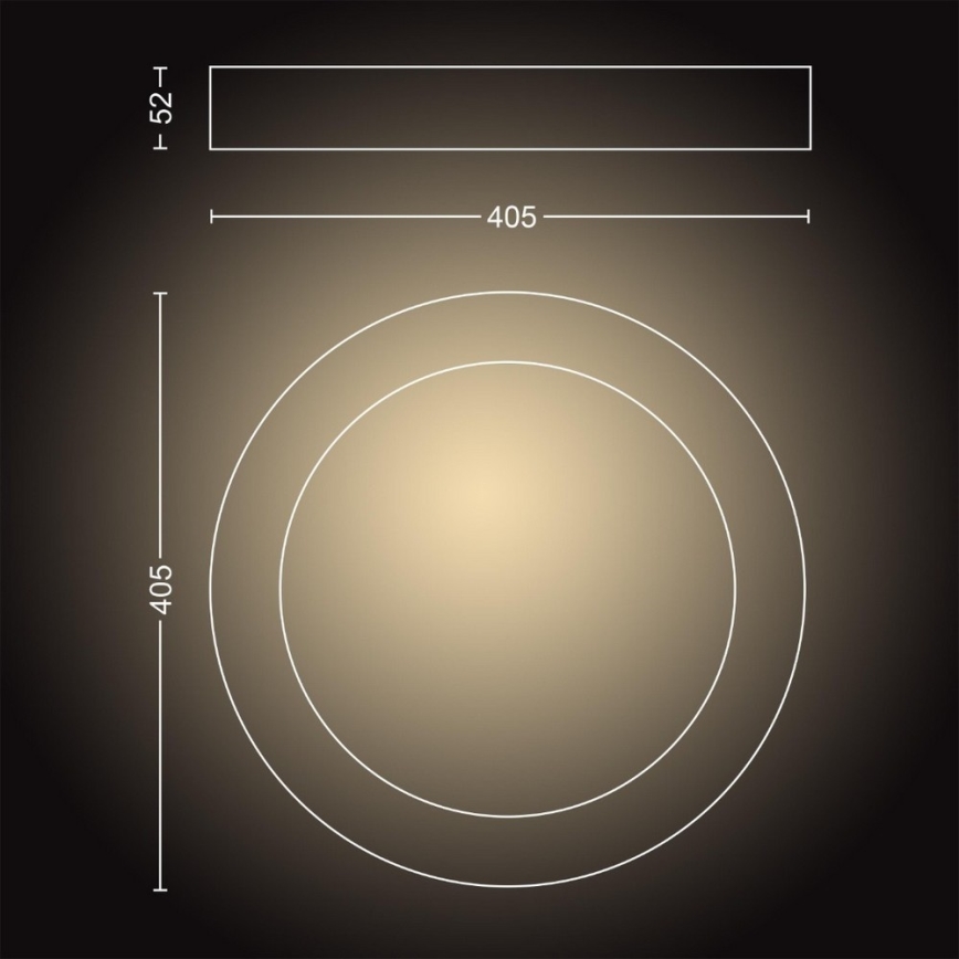Philips - LED dimmbares Badezimmerleuchte Hue ADORE LED/40W/230V + Fernbedienung IP44