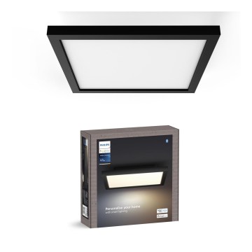Philips - Hue AURELLE LED-Deckenleuchte, dimmbar, 19W/230V, 2200-6500K, 30x30 cm, schwarz
