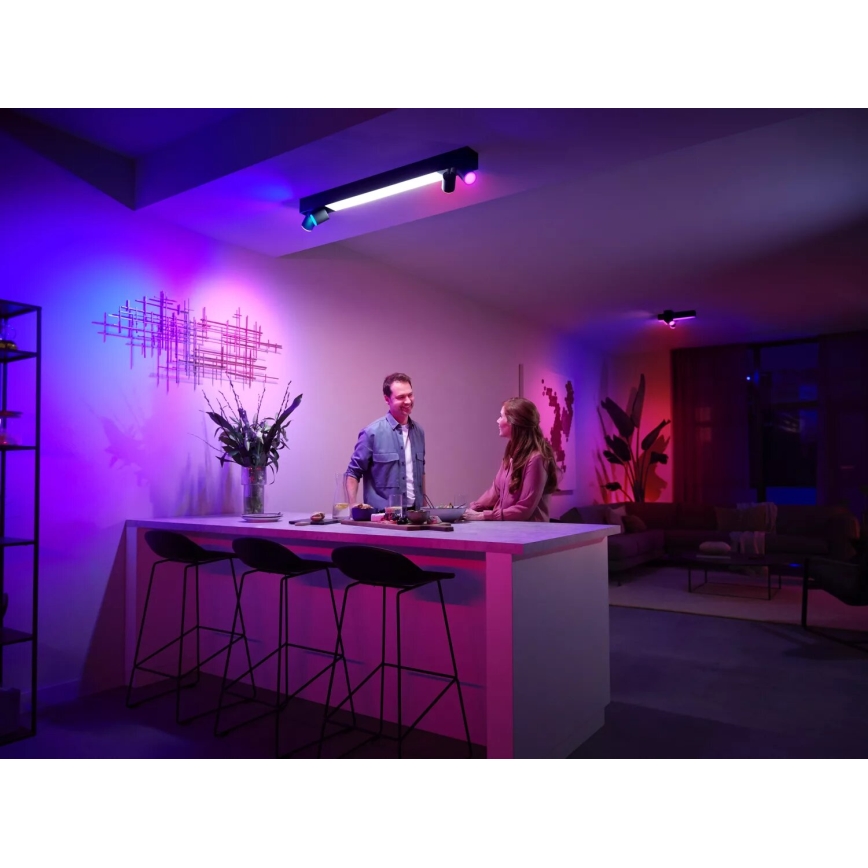 Philips - LED RGBW dimmbares Einbauleuchte Hue CENTRIS 4xGU10/4,2W/230V + LED/11W 2000-6500K