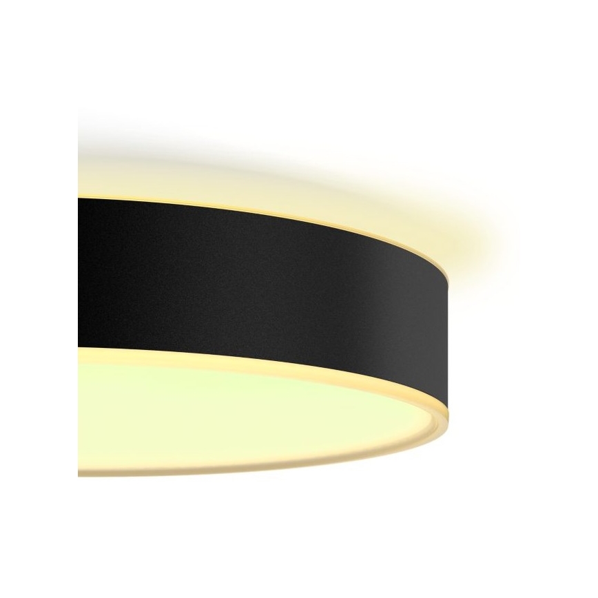 Philips - LED dimmbare Deckenleuchte Hue LED/33,5W/230V 2200-6500K Ø 425 mm schwarz + Fernbedienung