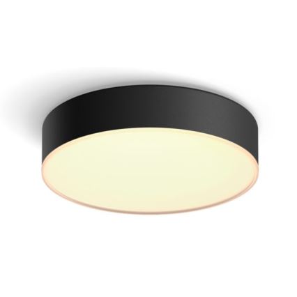 Philips - LED dimmbare Deckenleuchte Hue LED/9,6W/230V 2200-6500K Ø 261 mm schwarz + Fernbedienung
