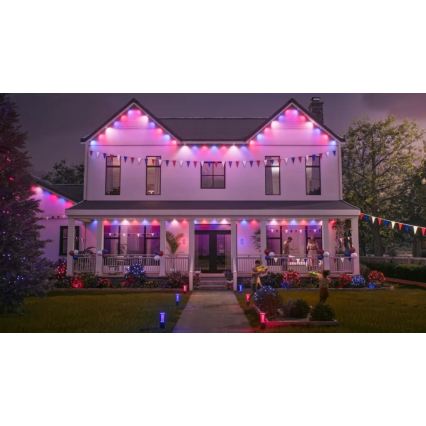 Philips - LED RGBW dimmbare Außen-Lichterkette Hue FESTAVIA 32xLED 18m 1000-20000K IP65