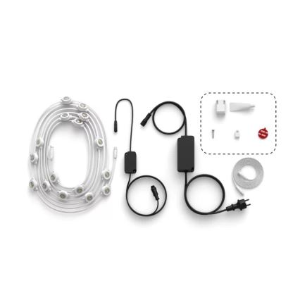 Philips - LED RGBW dimmbare Außen-Lichterkette Hue FESTAVIA 32xLED 18m 1000-20000K IP65