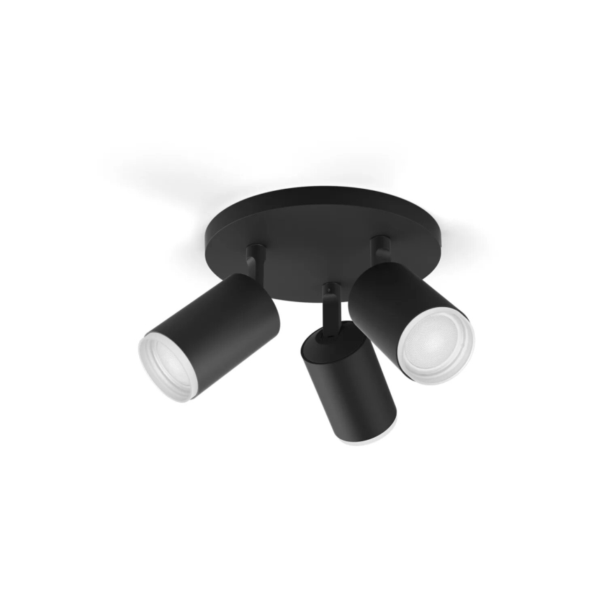 Philips - LED RGBW dimmbares Einbauleuchte Hue FUGATO 3xGU10/4,2W/230V 2000-6500K schwarz