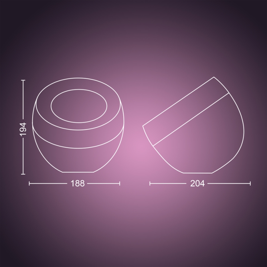 Philips - LED RGB dimmbare Tischlampe Hue IRIS LED/8,2W/230V 2000-6500K goldfarben