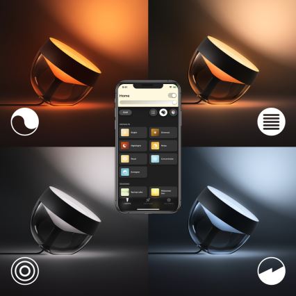 Philips - LED RGB dimmbare Tischlampe Hue IRIS LED/8,2W/230V 2000-6500K schwarz