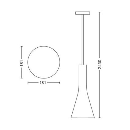 Philips - LED dimmbare Pendelleuchte an Kabel Hue EXPLORE 1xE27/6W/230V 2200-6500K + Fernbedienung