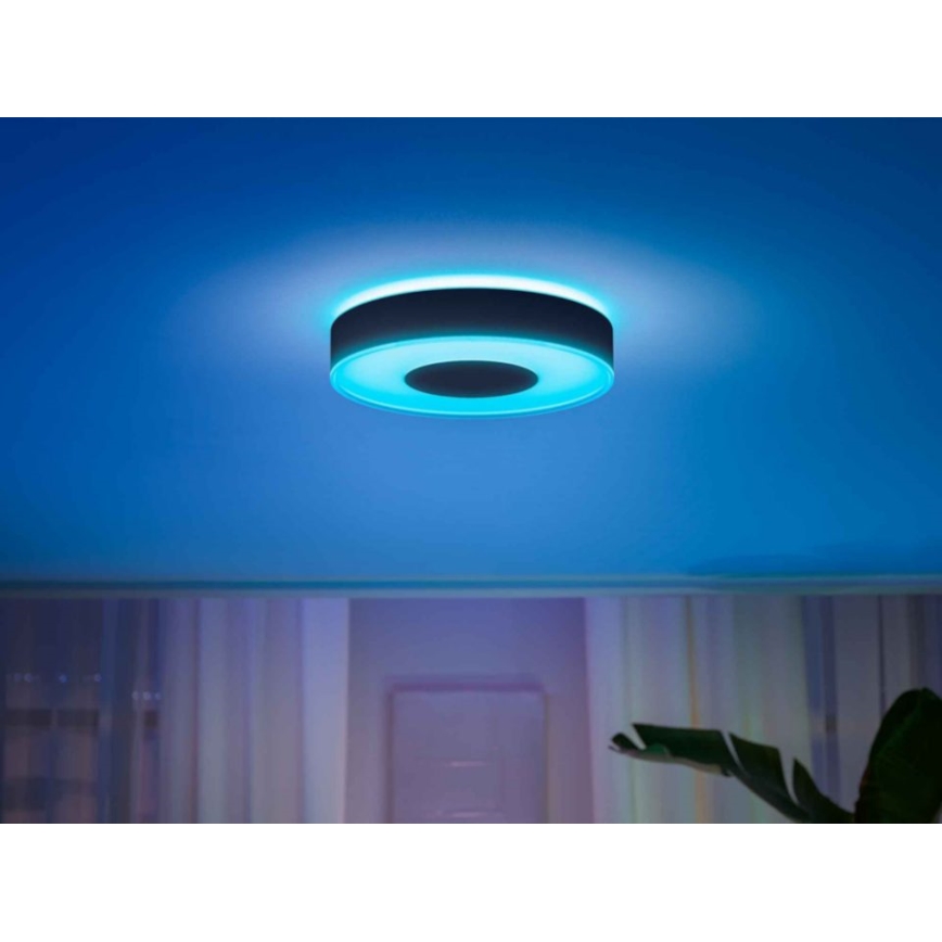 Philips - LED RGB dimmbare Deckenleuchte Hue INFUSE LED/52,5W/230V 2000-6500K Ø 425 mm schwarz