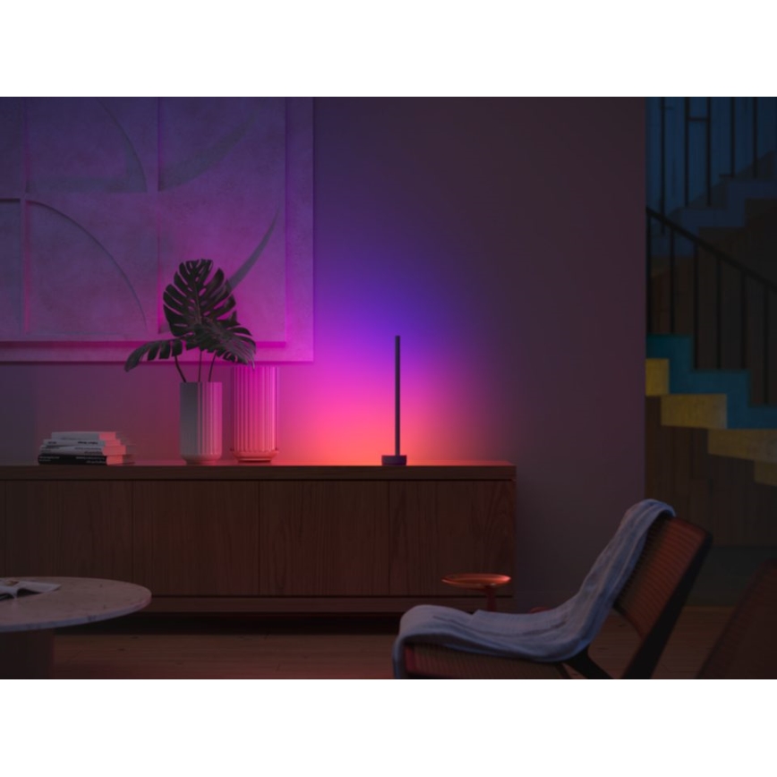 Philips - LED RGB dimmbare Tischlampe Hue SIGNE LED/12W/230V 2000-6500K schwarz