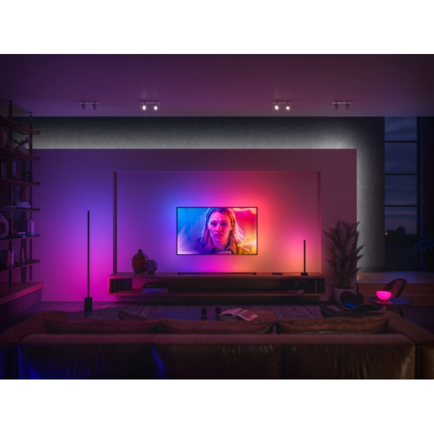 Philips - LED RGB dimmbare Tischlampe Hue SIGNE LED/12W/230V 2000-6500K schwarz